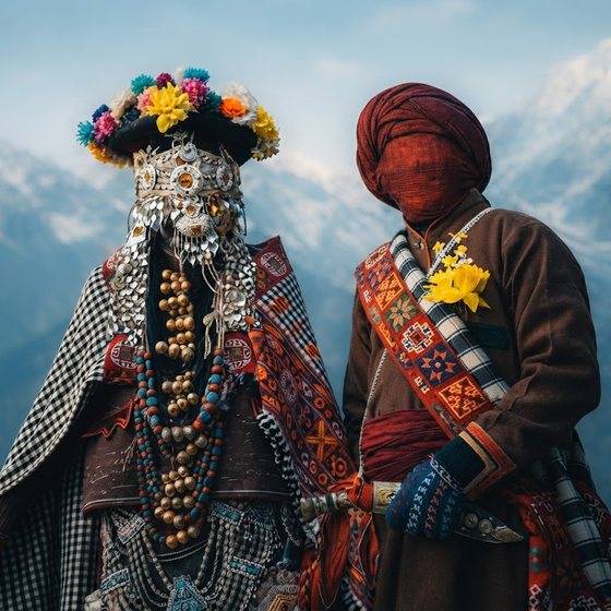 Himachali wedding portrait